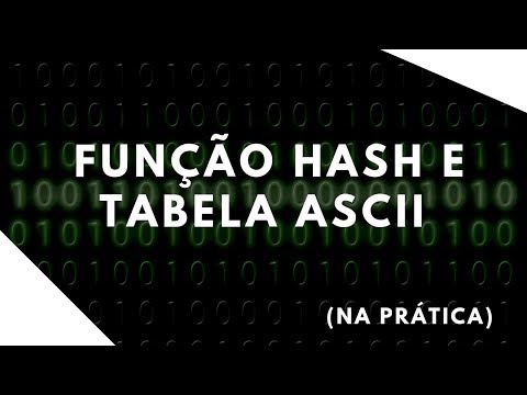 Explicação da função hash e a interação com a tabela ASCII