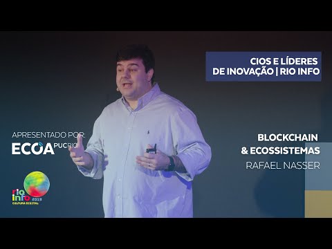 Rafael Nasser em palestra sobre o potencial do blockchain